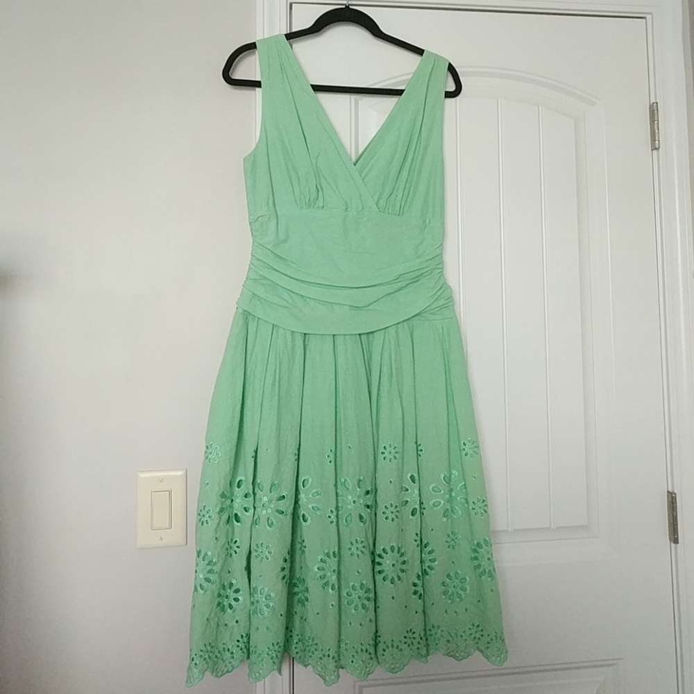 SL Fashions Mint Green Dress